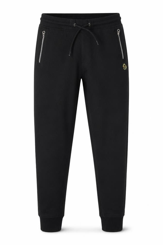 Luke Boys Black Jogger Trousers 12-13 Years Cotton Blend