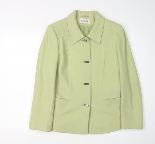 Eastex Women’s Green Wool Cashmere Jacket Size 10