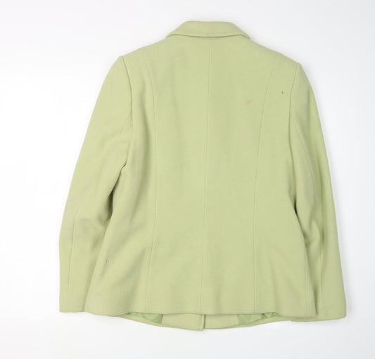Eastex Women’s Green Wool Cashmere Jacket Size 10