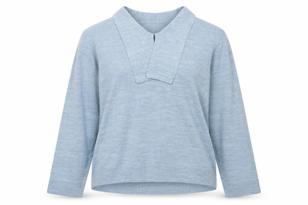 Honor Millburn Women's Blue Pullover Jumper - Collared, L