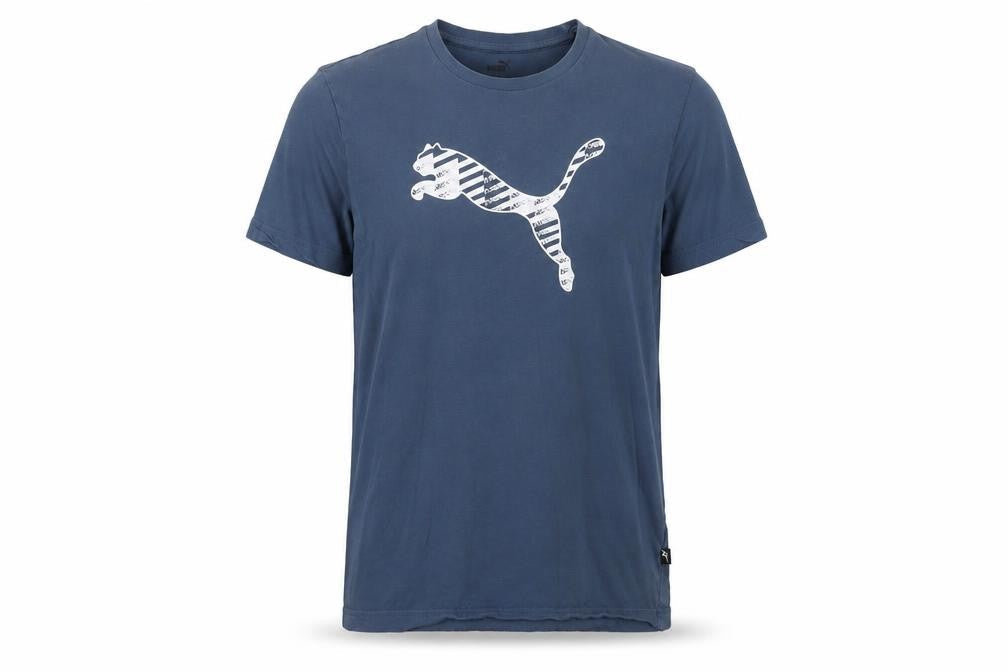 Mens UK Size S PUMA Blue  Cotton T-Shirt