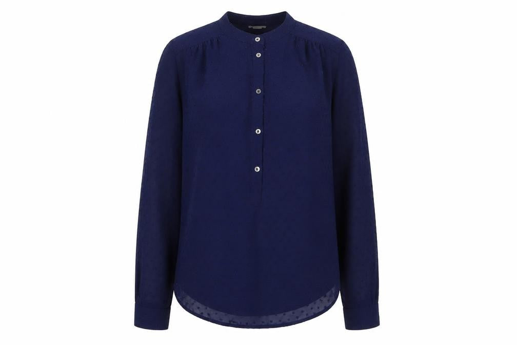 Womens UK Size S J.CREW Blue Polyester Blouse