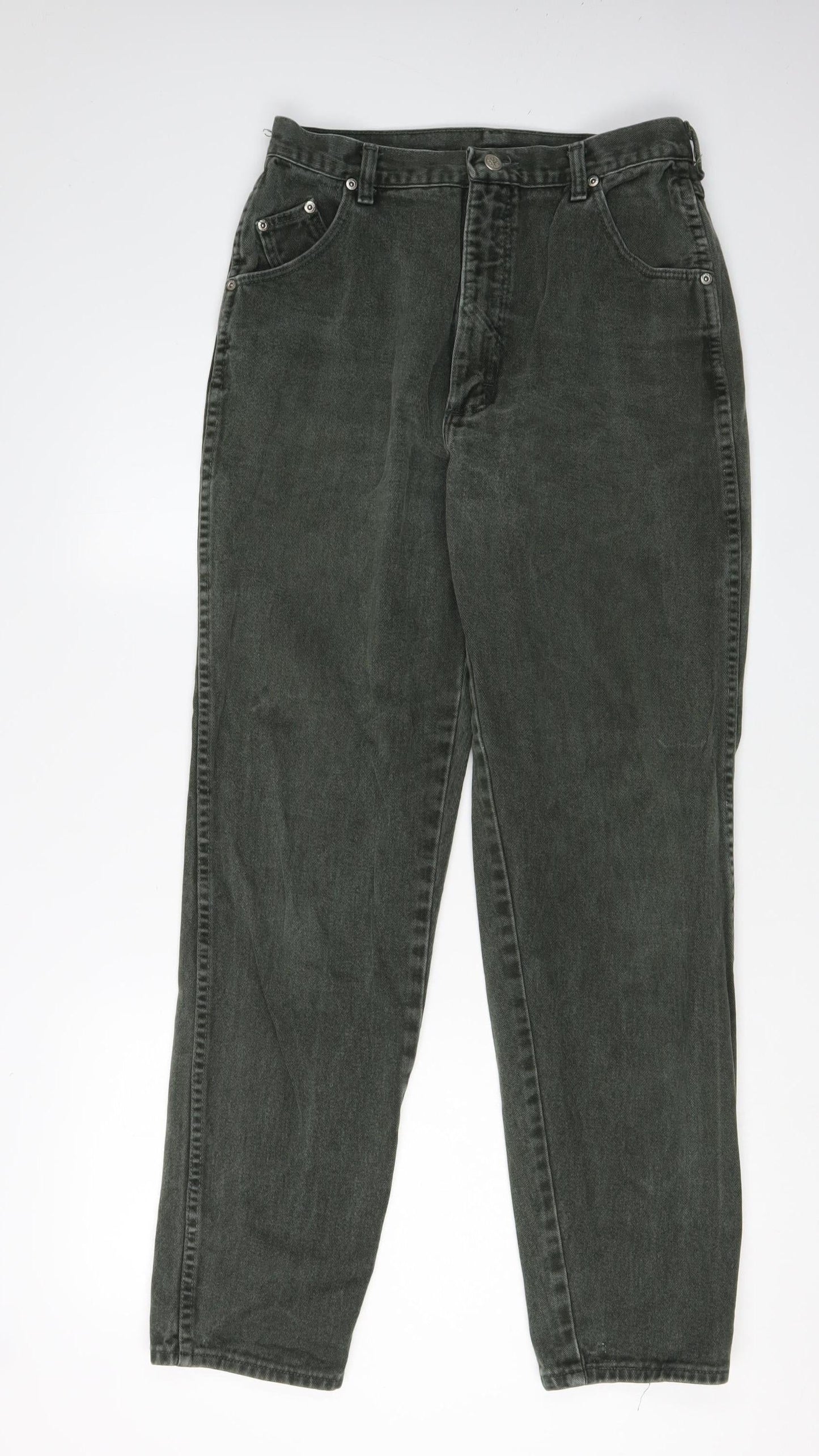 Wrangler Men's Green Straight Jeans 32 Dark Wash