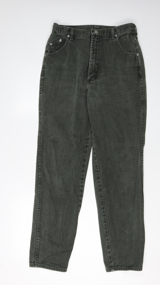 Wrangler Men's Green Straight Jeans 32 Dark Wash