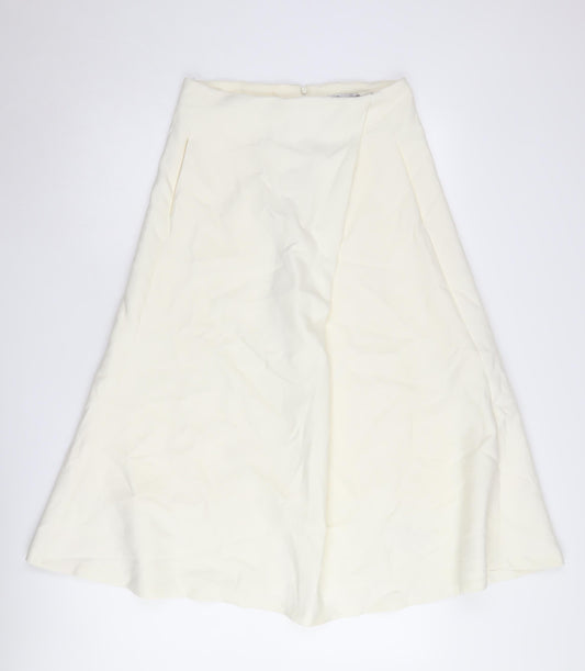 Zara Women A-Line Ivory Skirt Size M New