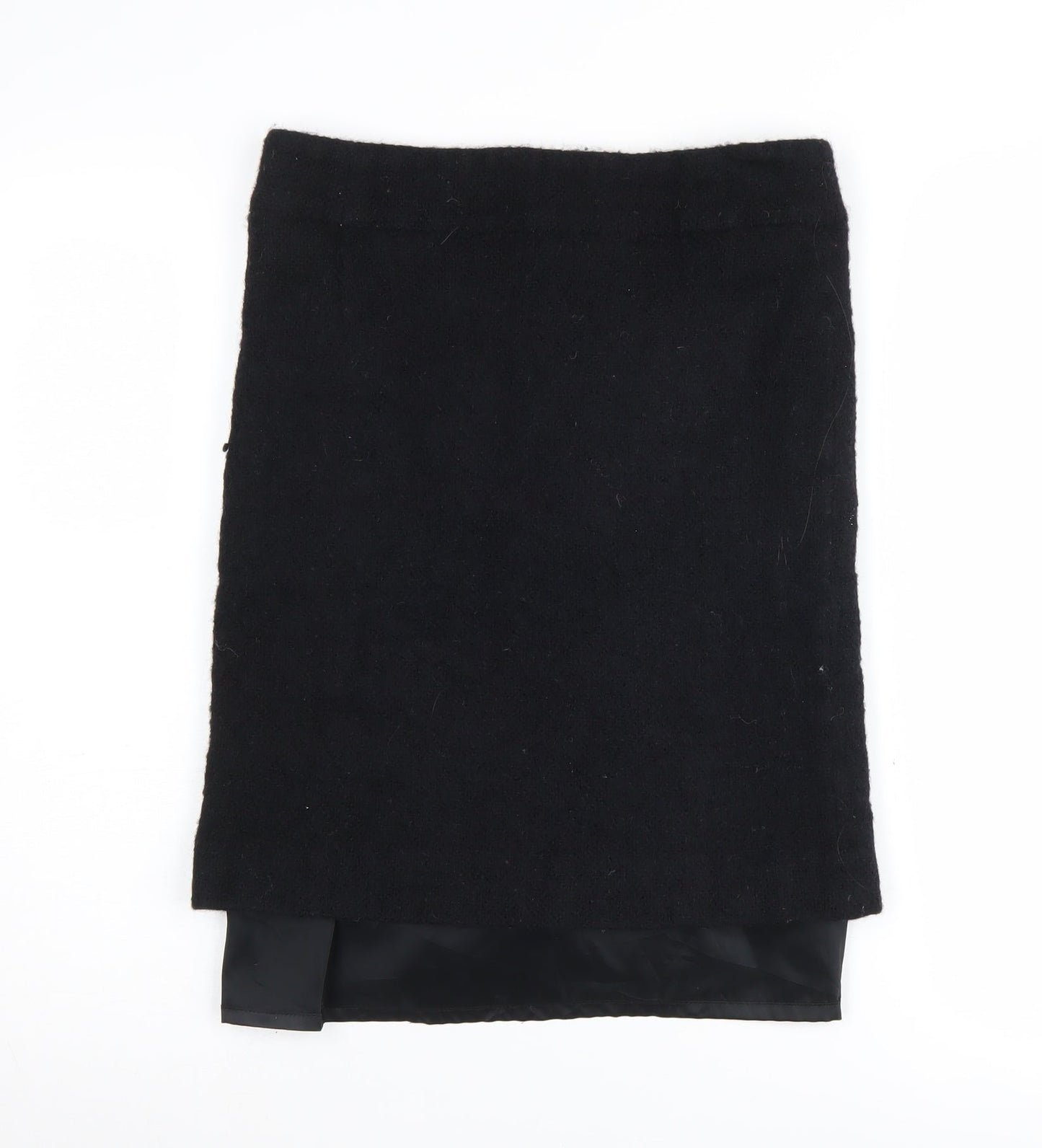 TM Lewin Black Pencil Skirt, Women's Size 10, Wool Blend