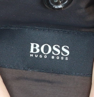 Hugo Boss Men's Brown Check Blazer, Size 42