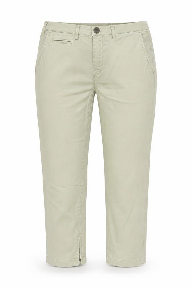 Women's Day Beige Capri Trousers Ankle Zip Regular Fit S