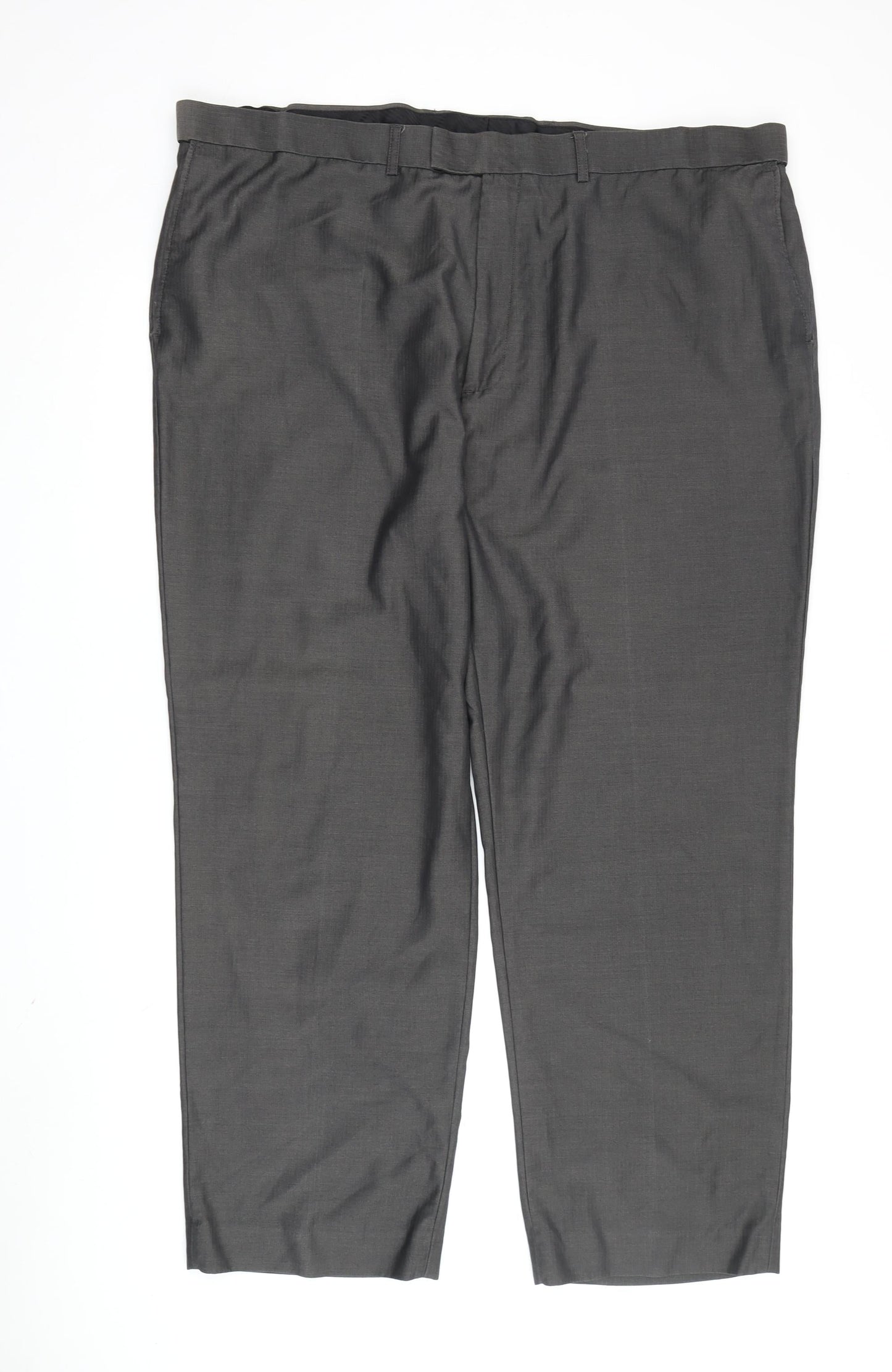 Greenwoods Men's Black Dress Pants, XL Regular Fit