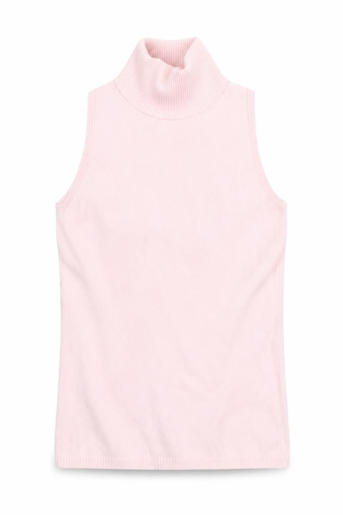 Womens UK Size S Benetton Pink Cotton Blend Tank