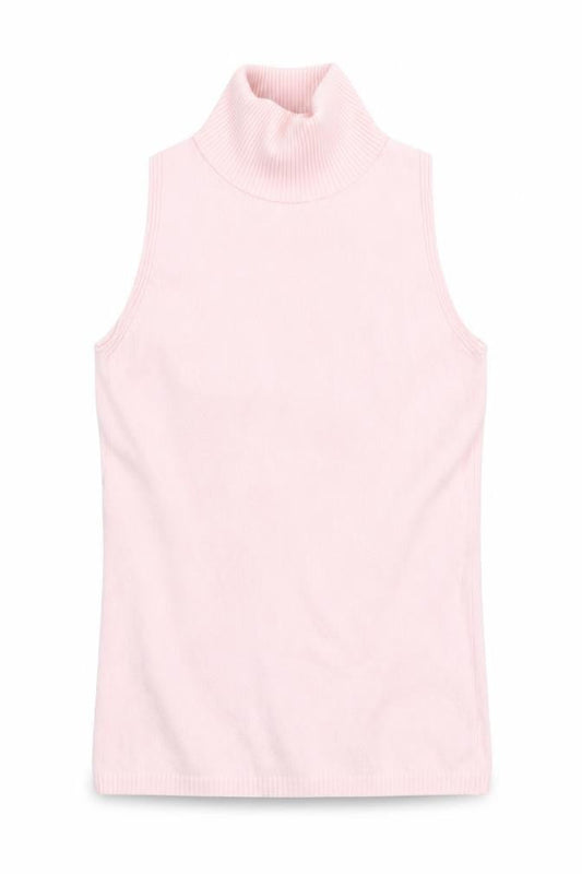 Womens UK Size S Benetton Pink Cotton Blend Tank