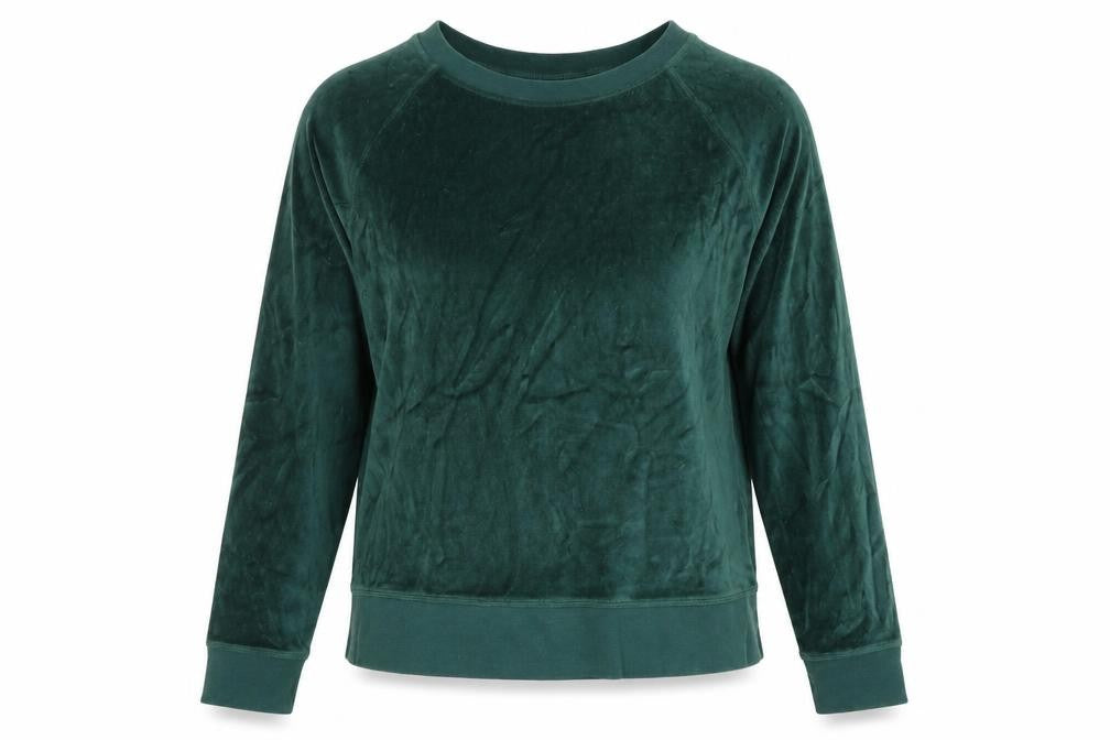 Womens UK Size S Land's End Green Cotton Blend T-Shirt
