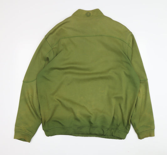 Glenmuir Men's Green 1/4 Zip Sweatshirt L
