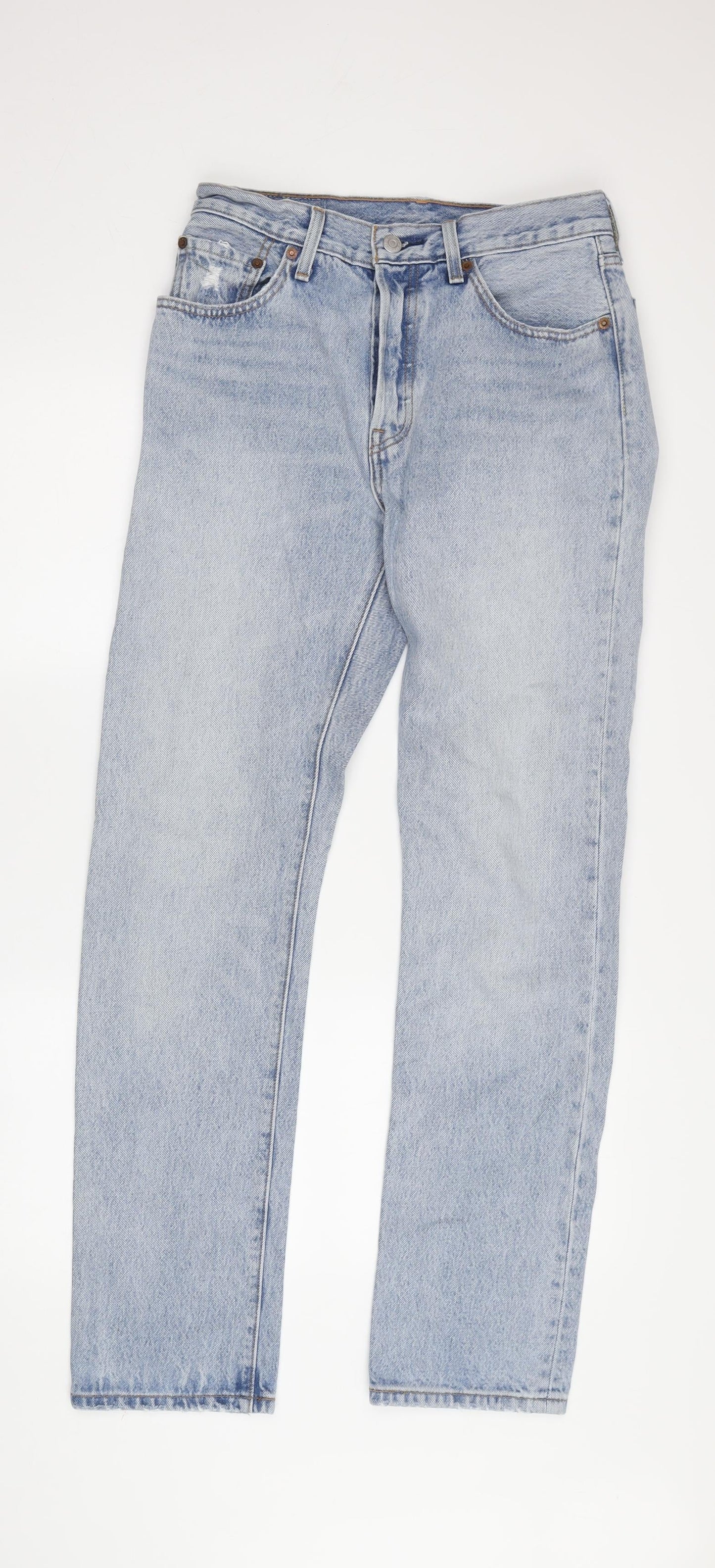 Levi's Men's Blue Straight Jeans Size 26 Button Closure