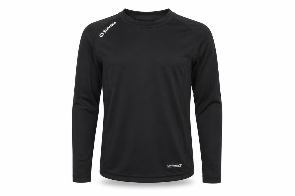 Sondico Boys Black Long Sleeve Active Top 10 Years