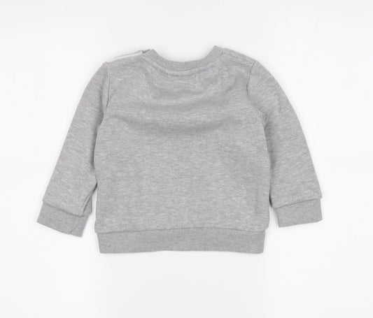 McKenzie Boys Grey Pullover Sweatshirt, 2 Years, Casual Logo Design
