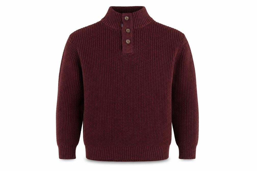Weatherproof Vintage Men's L Red Henley Jumper