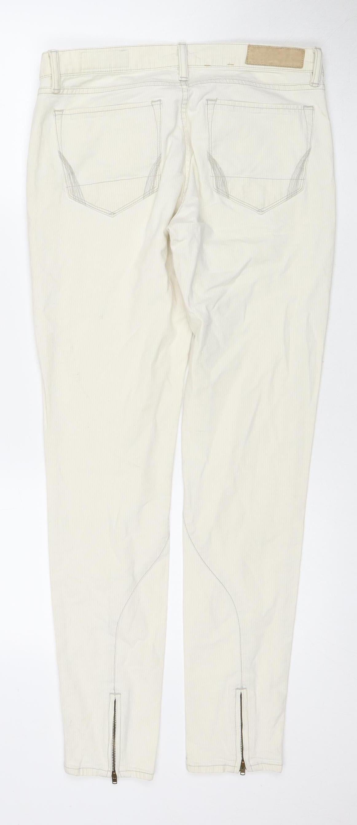 AllSaints Women's Ivory Straight Jeans, Size 27