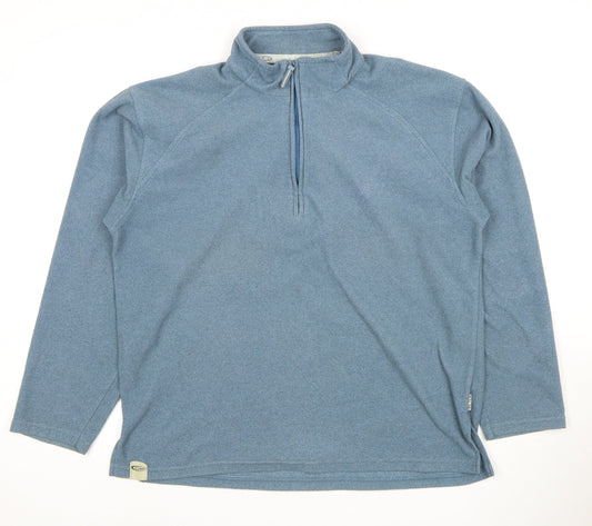 Gelert Men's Blue Fleece 1/2 Zip Sweatshirt S