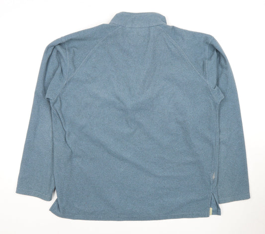Gelert Men's Blue Fleece 1/2 Zip Sweatshirt S