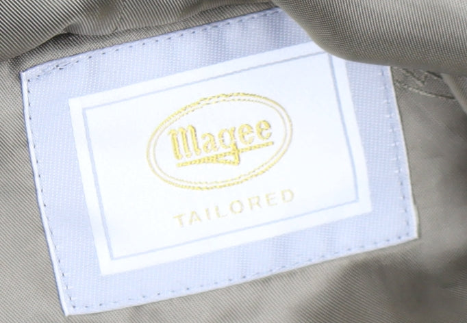 Magee Men's Beige 43L Classic Suit Jacket