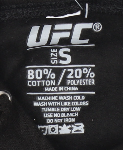 UFC Men's Black Small Pullover Hoodie