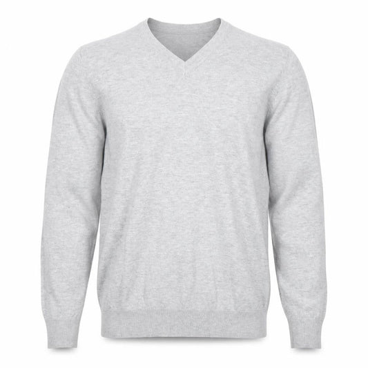DKNY Men's Grey V-Neck Pullover Jumper, Size S