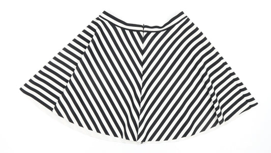 Abercrombie & Fitch Women's Black Striped Skirt M