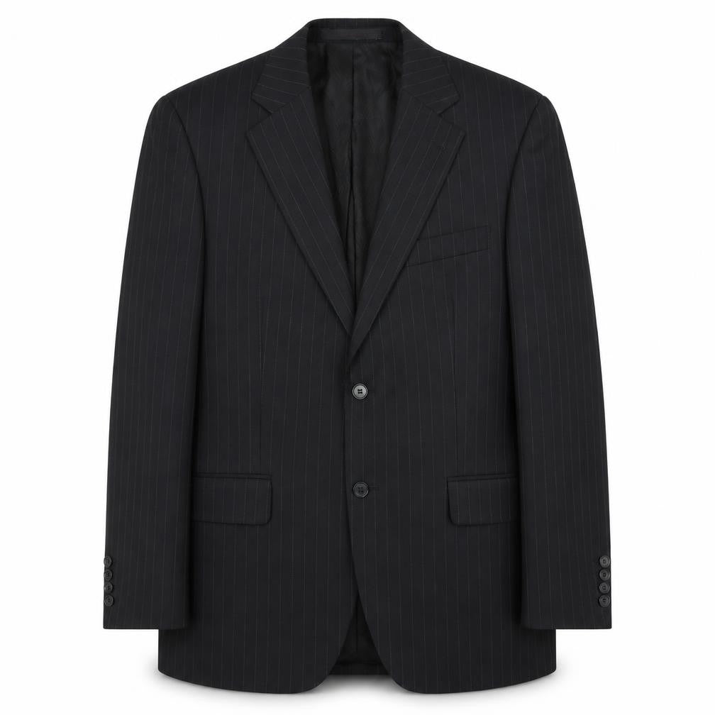 Mens 38 Chest Regular Jeff Banks Black Two-Button Blazer
