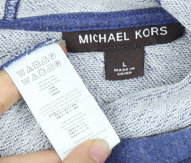 Michael Kors Unisex Blue Pullover Hoodie L