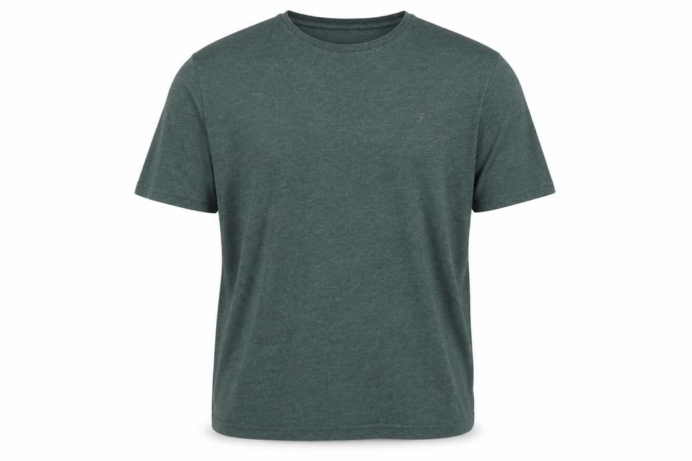 Farah Men's Green XL Slim Fit Crew Neck T-Shirt
