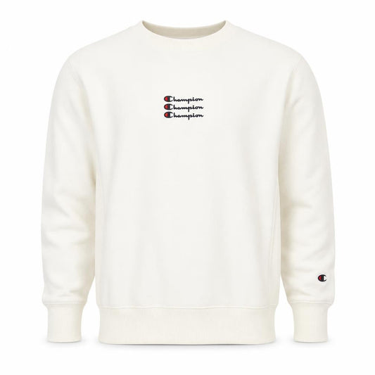 Mens UK S Regular Champion White Pullover Sweatshirt