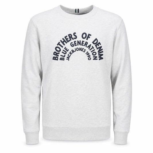 Mens UK S Regular JACK & JONES White Pullover Sweatshirt