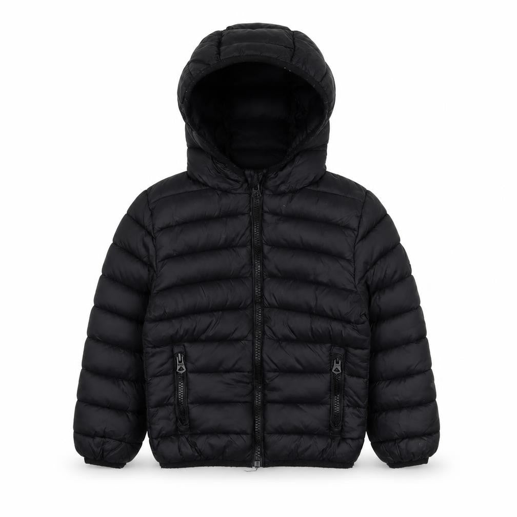 SoulCal Black Boys Puffer Jacket 3-4 Years Hooded