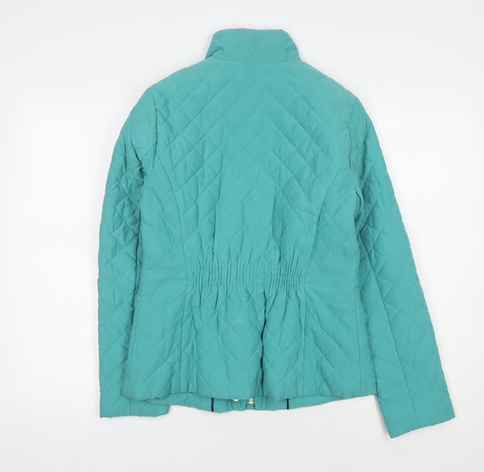 Marks and Spencer Women's Green Quilted Jacket Size 8