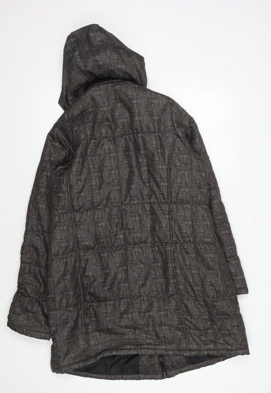 Marks and Spencer Women’s Grey Hooded Jacket, M