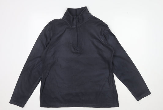 Mountain Warehouse Men's Black Pullover Fleece Sweatshirt M