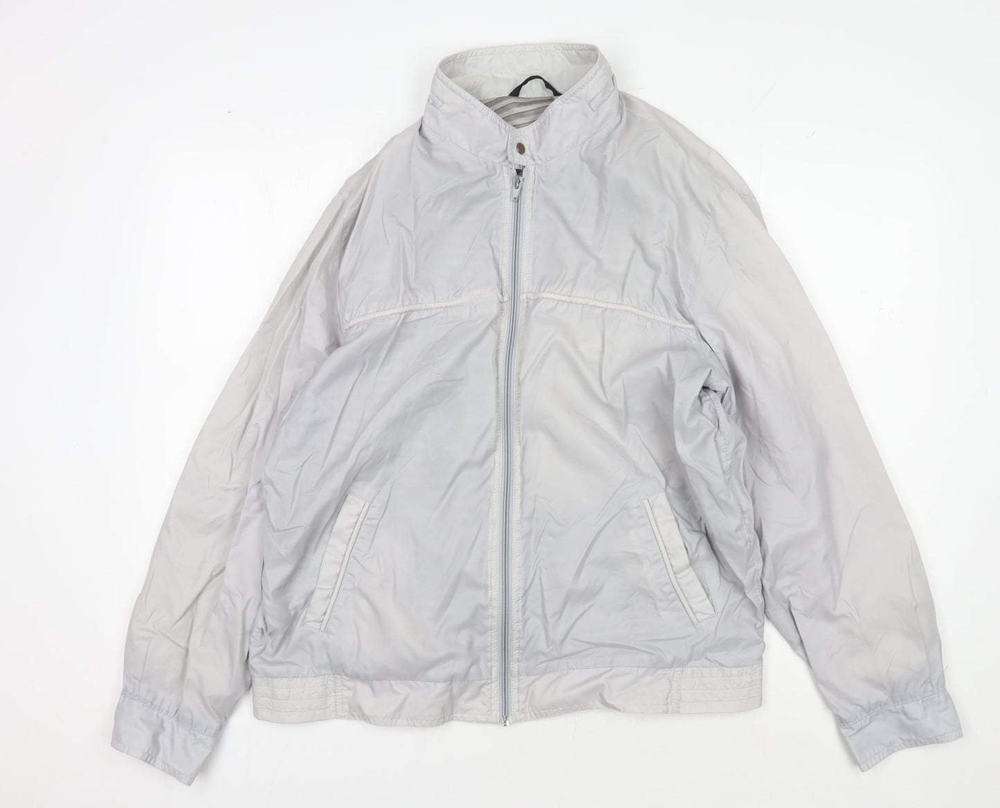 BHS Men's Grey Windbreaker Jacket L