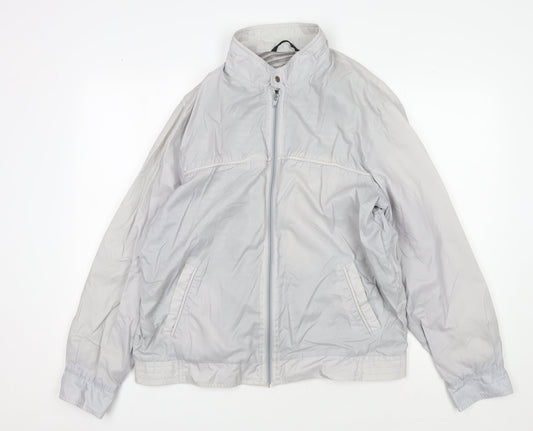BHS Men's Grey Windbreaker Jacket L