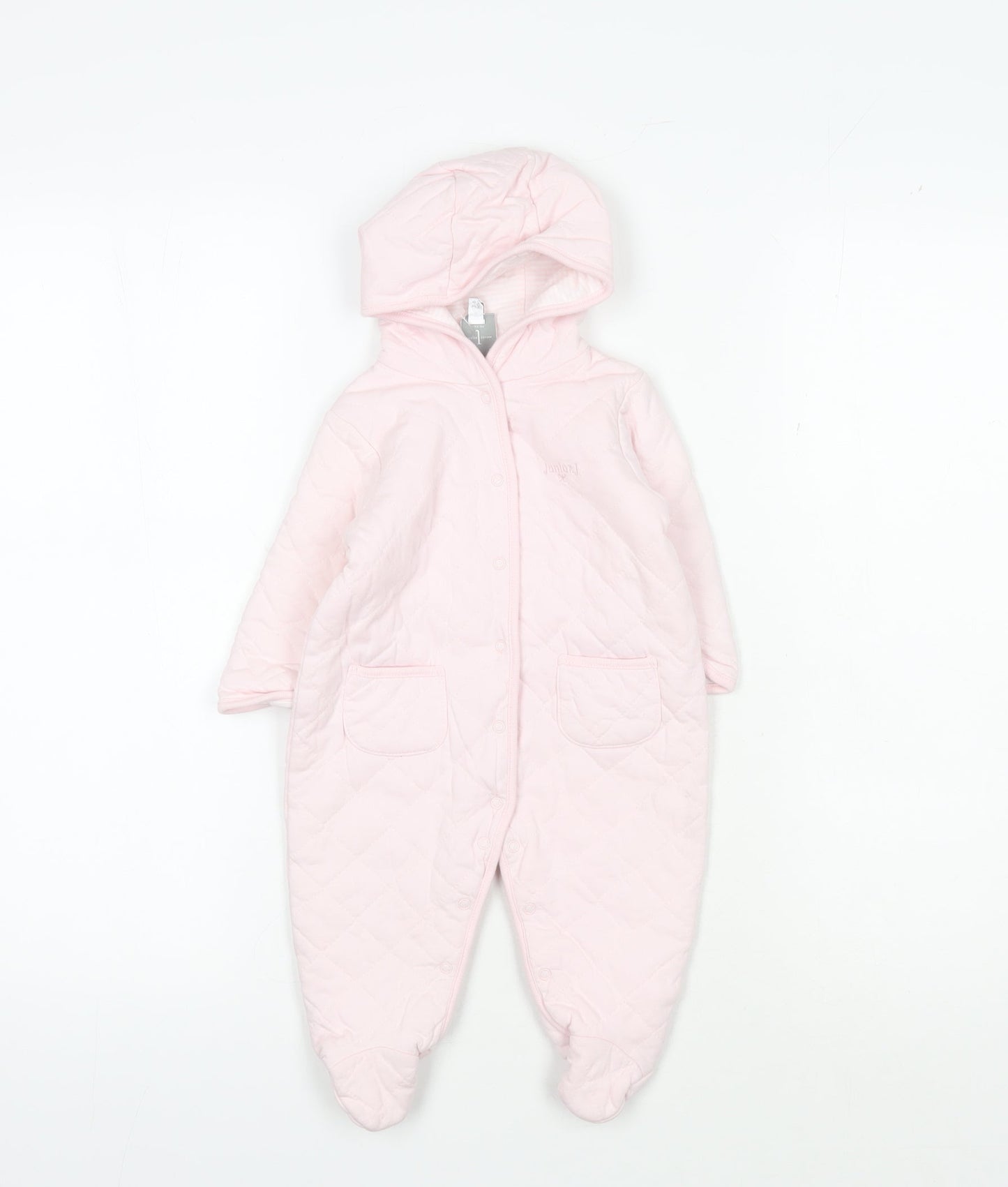 Jasper Conran Pink Baby Coverall 3-6 Months Unisex Warm Hooded