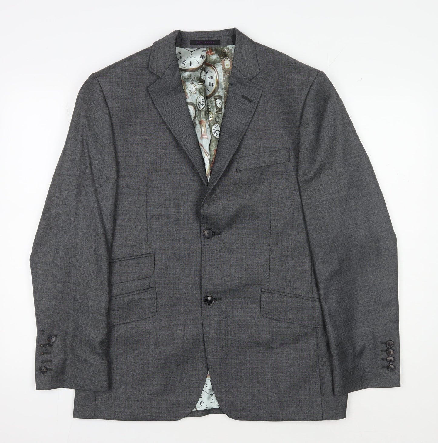Ted Baker Men's Grey Blazer - Size 38S Formal