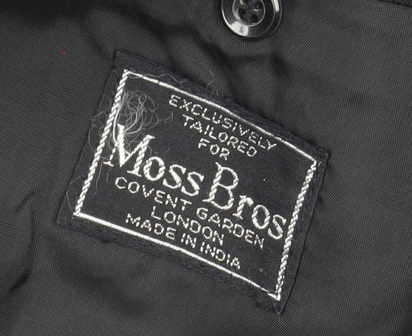 Moss Bros Men's Black Tuxedo Blazer, Size 42, Shawl Lapel
