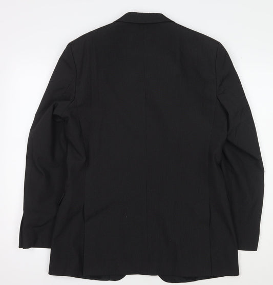 Thomas Nash Men's Black Suit Jacket, 38 Regular Fit