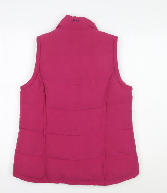 Joules Women's Pink Puffer Waistcoat Size 10