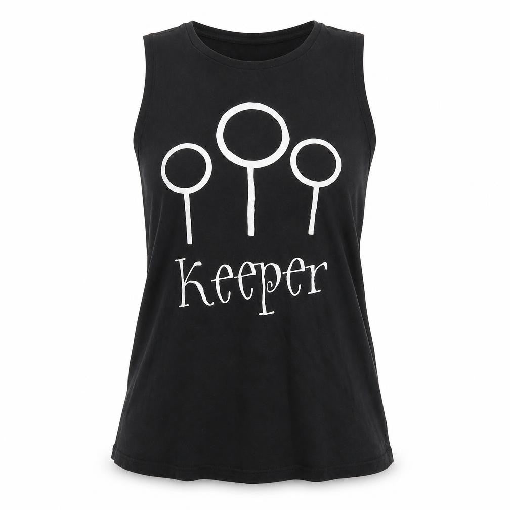 Unisex Adultss UK Size 10 Harry Potter Black Cotton Tank