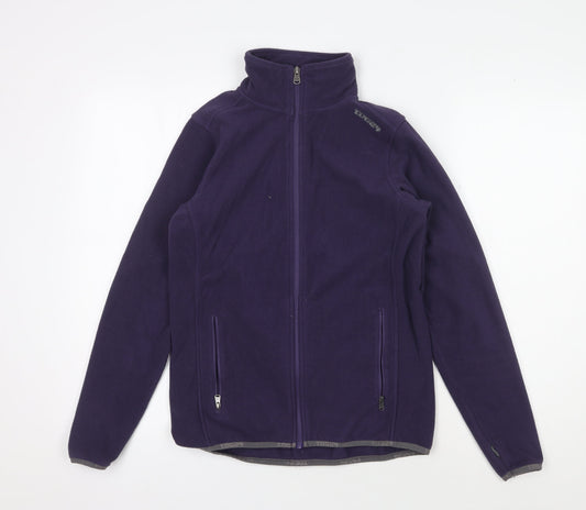TOG24 Women's Purple Fleece Jacket Size 8 - Lightweight Casual