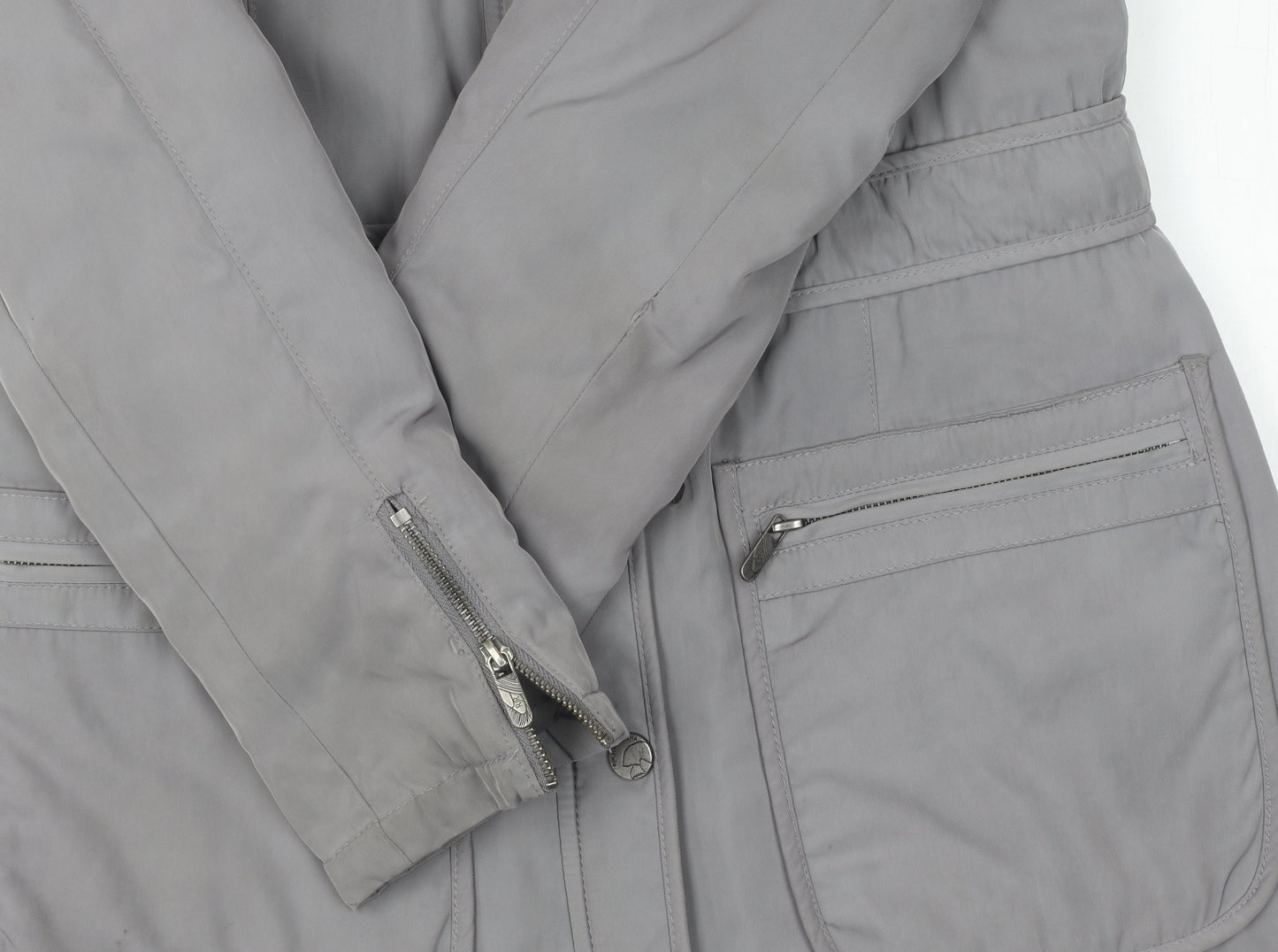 RJR John Rocha Women's Grey Parka Jacket Size 12