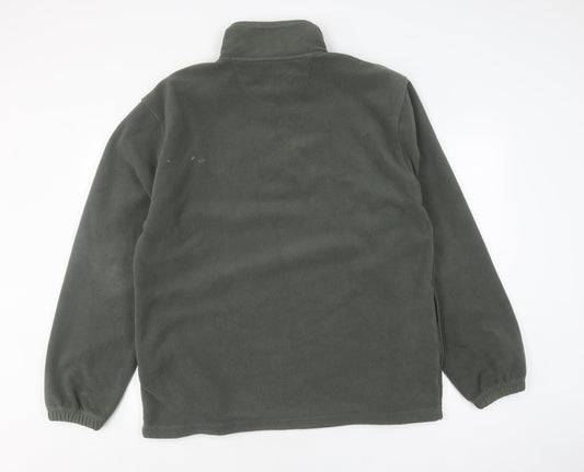 Petroleum Men's Grey Fleece Pullover Sweatshirt - Size L