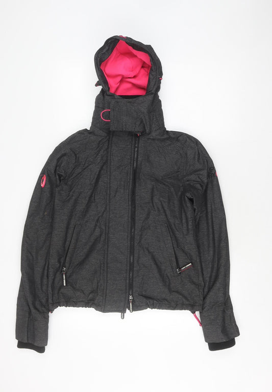 Superdry Women's Black Windbreaker Jacket Size 10