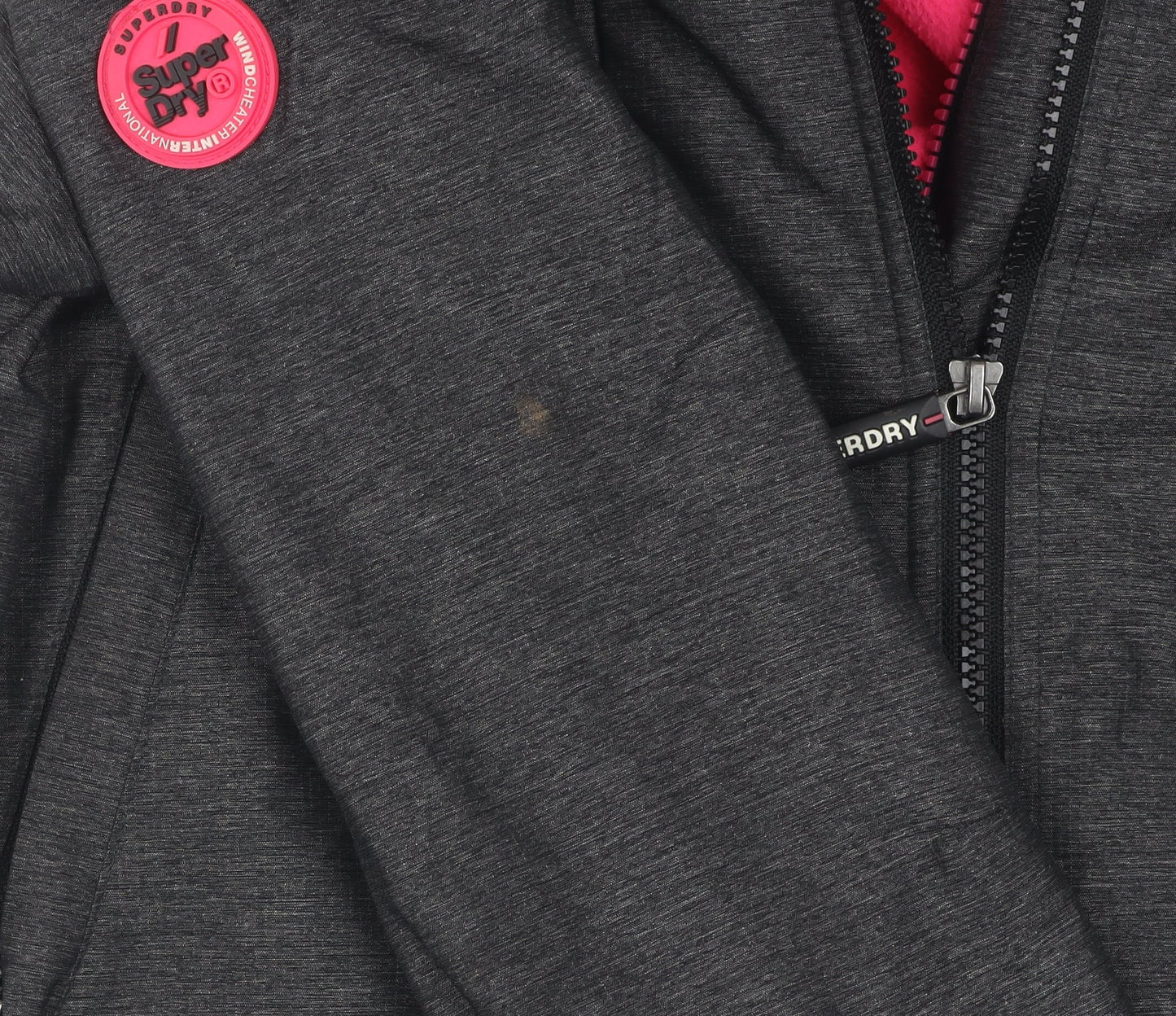 Superdry Women's Black Windbreaker Jacket Size 10
